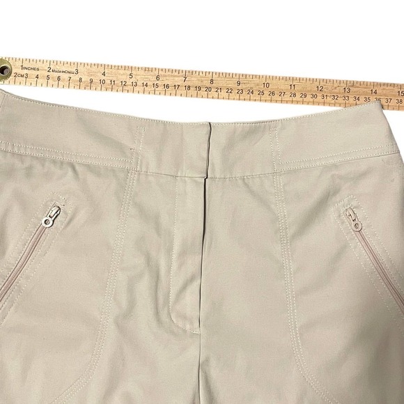 Tail Tech Performance High Rise Beige Golf Shorts Size 6 - Picture 2 of 8
